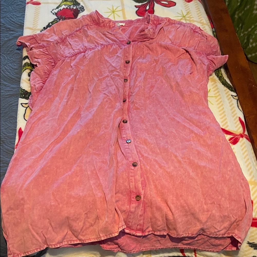 Entro Pink Button-Down Shirt